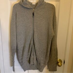 JET SET Mens Gray Zip-Up Hoodie